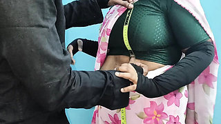 Desi Tailor Fuck in Saree - Hot Amateur Sex with Customer POV