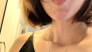 Teen Girl Solo Masturbation and Striptease 27