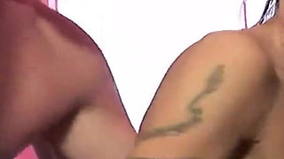 BIGTITS - Mahina Zaltana, Asian porn MILF gets banged on the leather couch