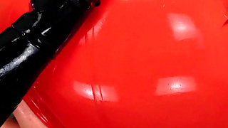 Nipples play anal JOI latex striptease