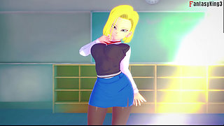 Android 18 Enters College to Continue Fucking Gohan - Dragon Ball Zex Series