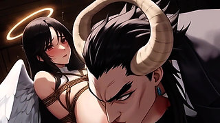 Tied up Angels & Bound Demons Get Milked in New Spicy Toons Hentai