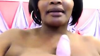 Silky Ebony Tits on Webcam