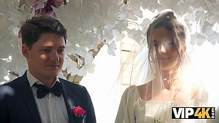 Vip4k. hot bride is having a aggressive sex with a sir of ceremonies, guests are perplexed