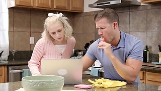 Andi James - Slutty Stepmom Gets Fucked In The Kitchen