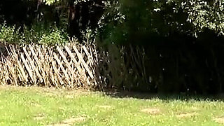 My stepsister loves to fuck outdoor