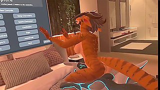 Juno Plays Anthro Heat In Vr - Gamer Girl And Car Toon