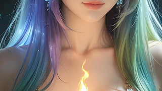 Fantasy Heavenly Spirit Wild Huntress Plunging Soapy Fingers Deep