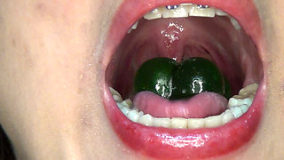 Swallowing Jelly in the Shape of Penises