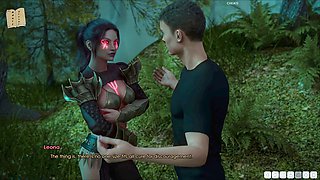 3D visual novel featuring a curvy blonde teacher with big boobs and a nice ass