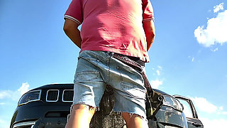 Motorhaube Doggystyle Creampie