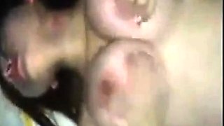 Korean Amateur with Big Tits in an Interracial Video