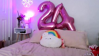 Hot Teen Chloe Toy Masturbates her Clit to Orgasm