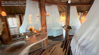 VLOG TULUM - Risky fuck on the terrace of my hotel room