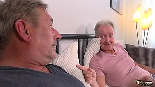 Lucky old farts fuck teen girl
