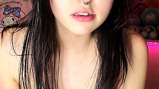 Big titty babe Layla Rose solo dildo masturbation