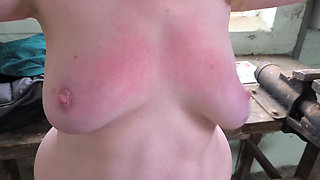 Swatting Her Tits