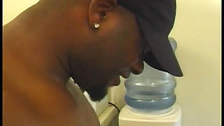 Horny black overstuffed musclehead nails pretty white chick Lena Ramon on the kitchen table