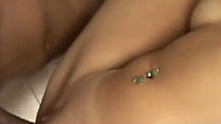 Brunette teen fucked in the bathroom from BBC dude