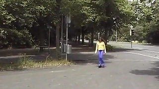 Gal Caught in Piss Pants