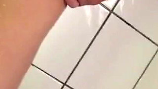 In the bathroom with my sexy wife