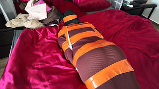 Tape Bondage, Pantyhose Layering, Whipping - Part 1