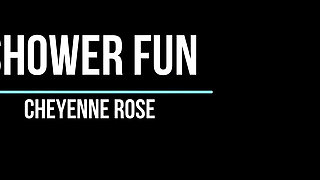 Solo fun in the shower