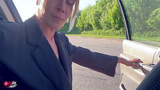 Blonde Nylon Slut Gets Her Ass Fucked While Tied up!!