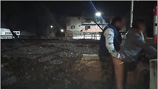 Public Sex On The Street Outdoors Caught Fucking By Police Bus Voyeurs And Trains