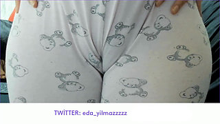 Cameltoe - Swollen Pussy - Rubbing Pussy with Pajama