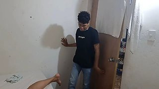 My stepmother took a break from the gym, I couldn't resist her , so I ended up fucking her and leaving her full of semen.