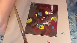 In Big Eyeglasses Asmr Acrylic Art Bloom in the Mist Part 1