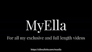 MyElla Nylon Blowjob POV - Pantyhose Cock Sucking & Handjob Close-Up