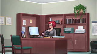 Hot bank manager fucking at office summer time saga game