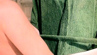 Babe brunette pornstar riding a dick after she sucks it