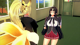 Xenovia Quarta gets caught sucking dick - HS DXD NTR Madness 13