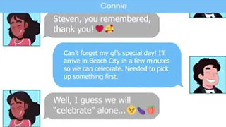 cartoon sex , gf bf having sex and chatting