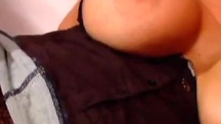Secretary blonde MILF fucked in her pussy and milked on tits