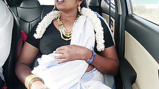 Indian Bhabhi Car Sex. Telugu Bhabi Car Long Drive for Fucking with Stepson