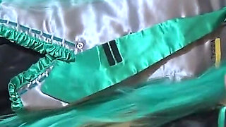 Miku Cosplayer Returns Remastered - Classic Miku Costume with Solo Play and Sex - 2