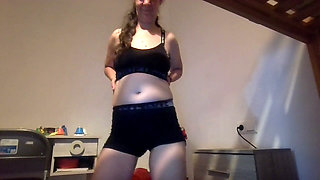 Dancing in My New Bra and Panties Set