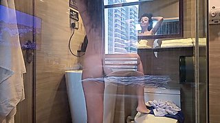 VOYEUR Hot Wife Morning at Hotel Room