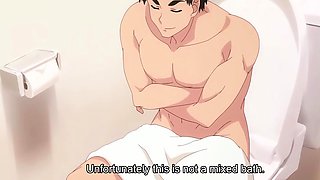 Camping club leader gets handled hard in hot outdoor bath