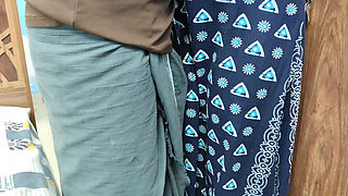 Neck Kiss with Lip Lock in Nighty