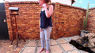 Blond MILF Pissing in Clothes Desperation Compilation