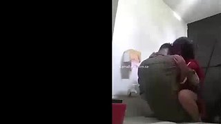 New Instagram Viral Risky Office Sex: Government Employee in Red Suit Bathroom Quickie