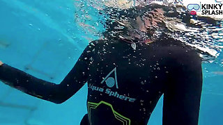 Underwater Wetsuit JOI in My Private Pool