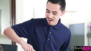 Unattainable Juan El Caballo Loco and Amber Stark - ffm in threesome smut - Bratty Sis
