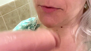 POV Public Restroom Sloppy BJ