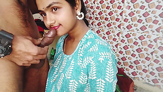 Session 22. Indian Desi Romantic Couple, Blowjob Cumshot Sex